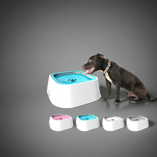 1.5-L Dog Drinking Water Bowls Floating Non-Wetting Mouth Cat Slow Anti-Overflow Water Feeding Dispenser Large Capacity
