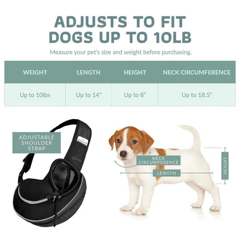 Expandable Sling Pet Carrier for Small Dogs & Cats