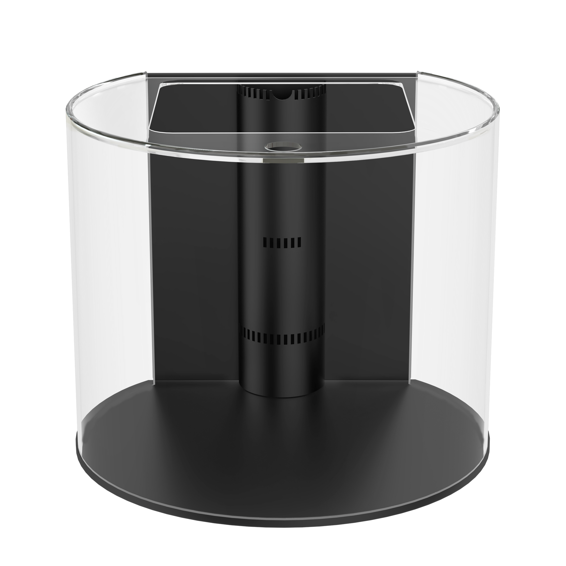 90 Gallon Glass 3/4 Cylinder Round Aquarium With Stand and Canopy