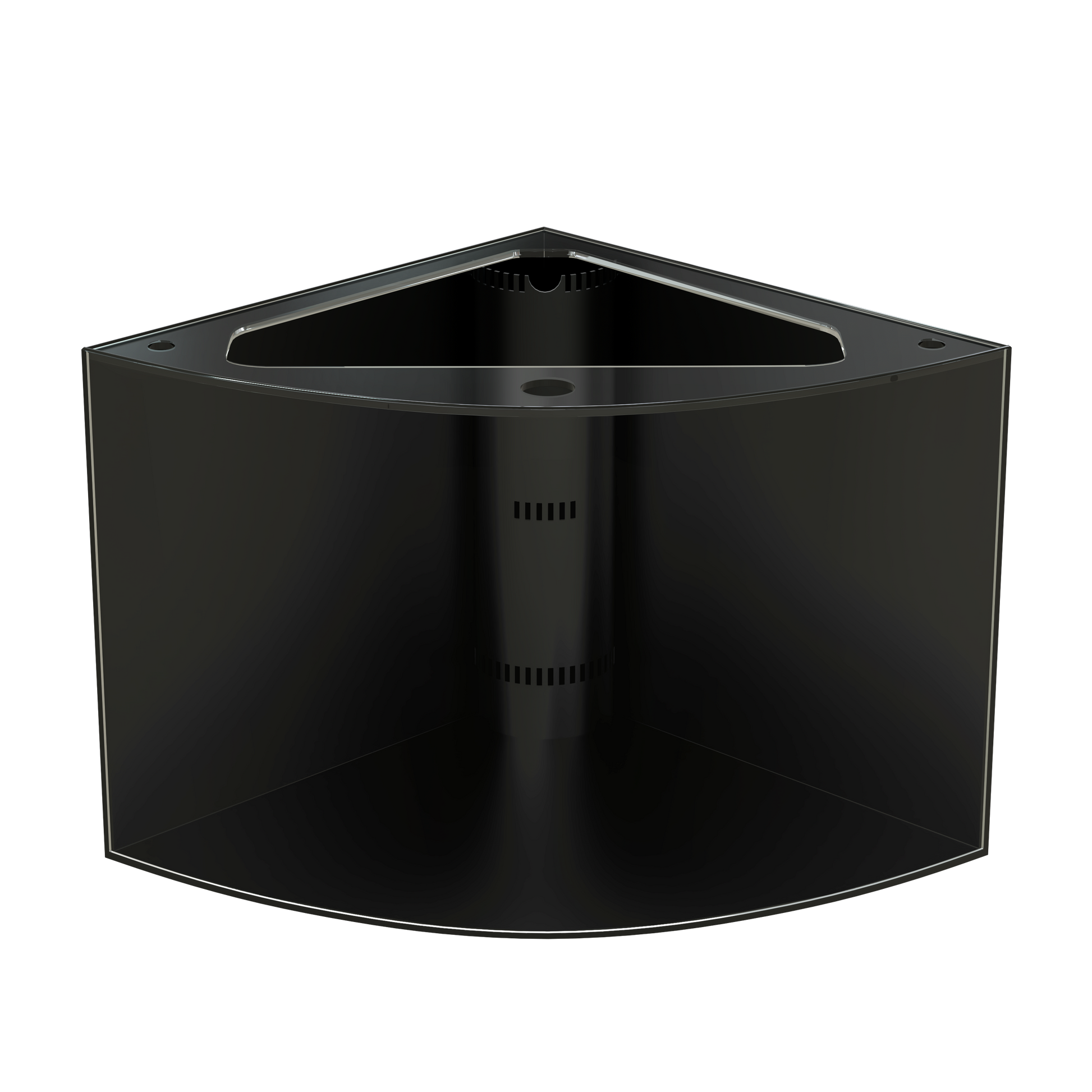 400 Gallon Glass Corner Reef-Ready Aquarium Tank Wood Stand Canopy