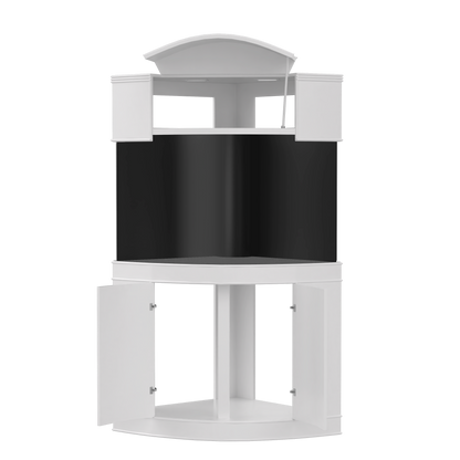 440 Gallon Glass Corner Reef-Ready Aquarium in Rose Cherry