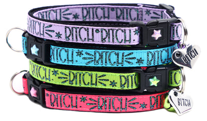Bitch 2 Breakaway Cat CollarBitch 2 Breakaway Cat Collar