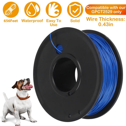 656 Feet 0.43in Dog Fence Wire Copper Boundary Wire for GPCT2529 Dog Fence System