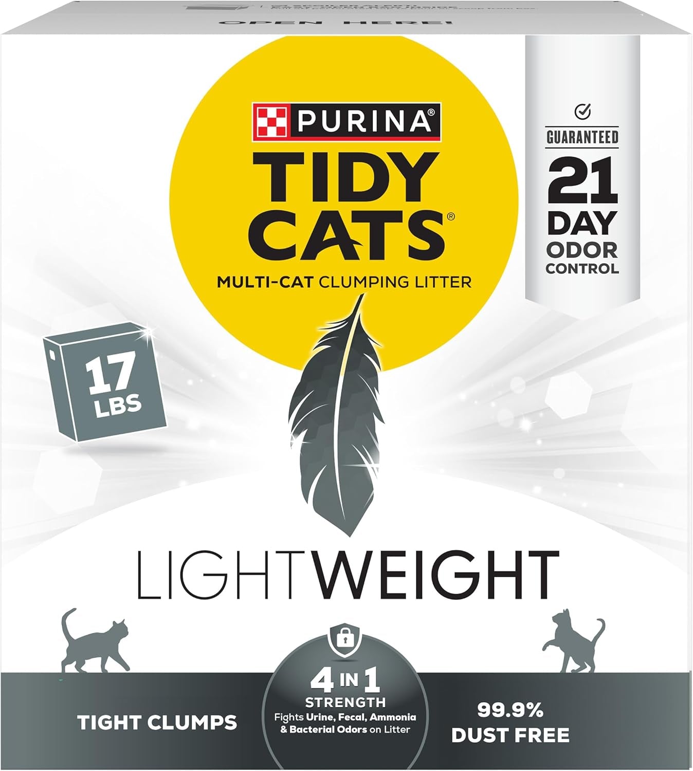  Purina Tidy Cats 4-in-1 Strength clumping cat litter
