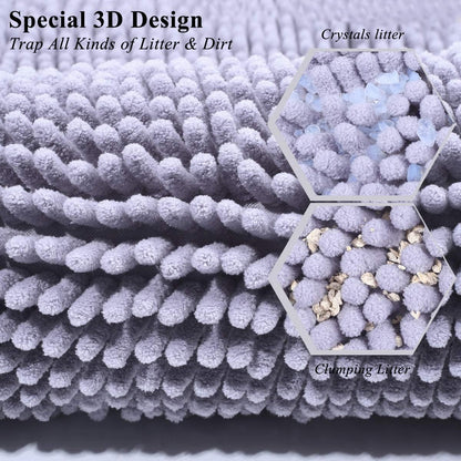 Cat Kitty Litter Rug with Waterproof Back