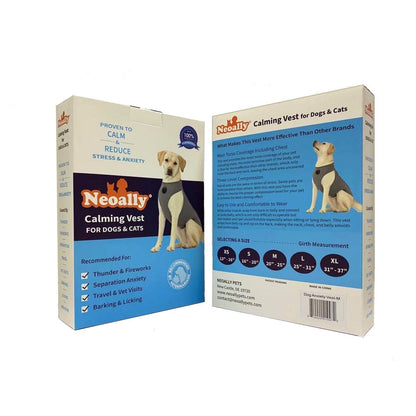 Neally calming vest packaging for dogs and cats on a white background