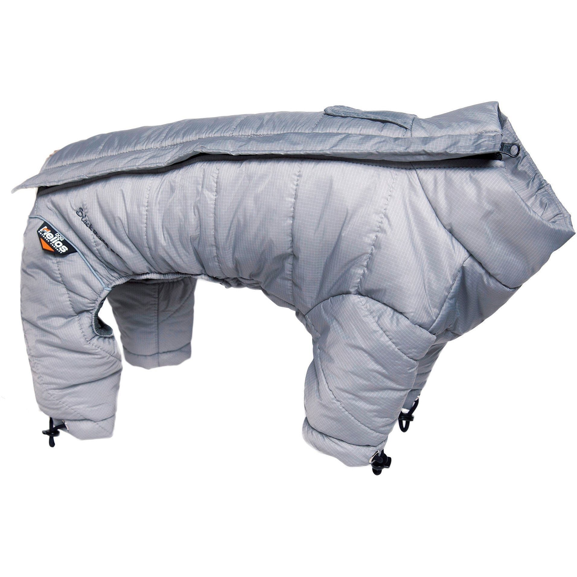Gray dog coat on a white background
