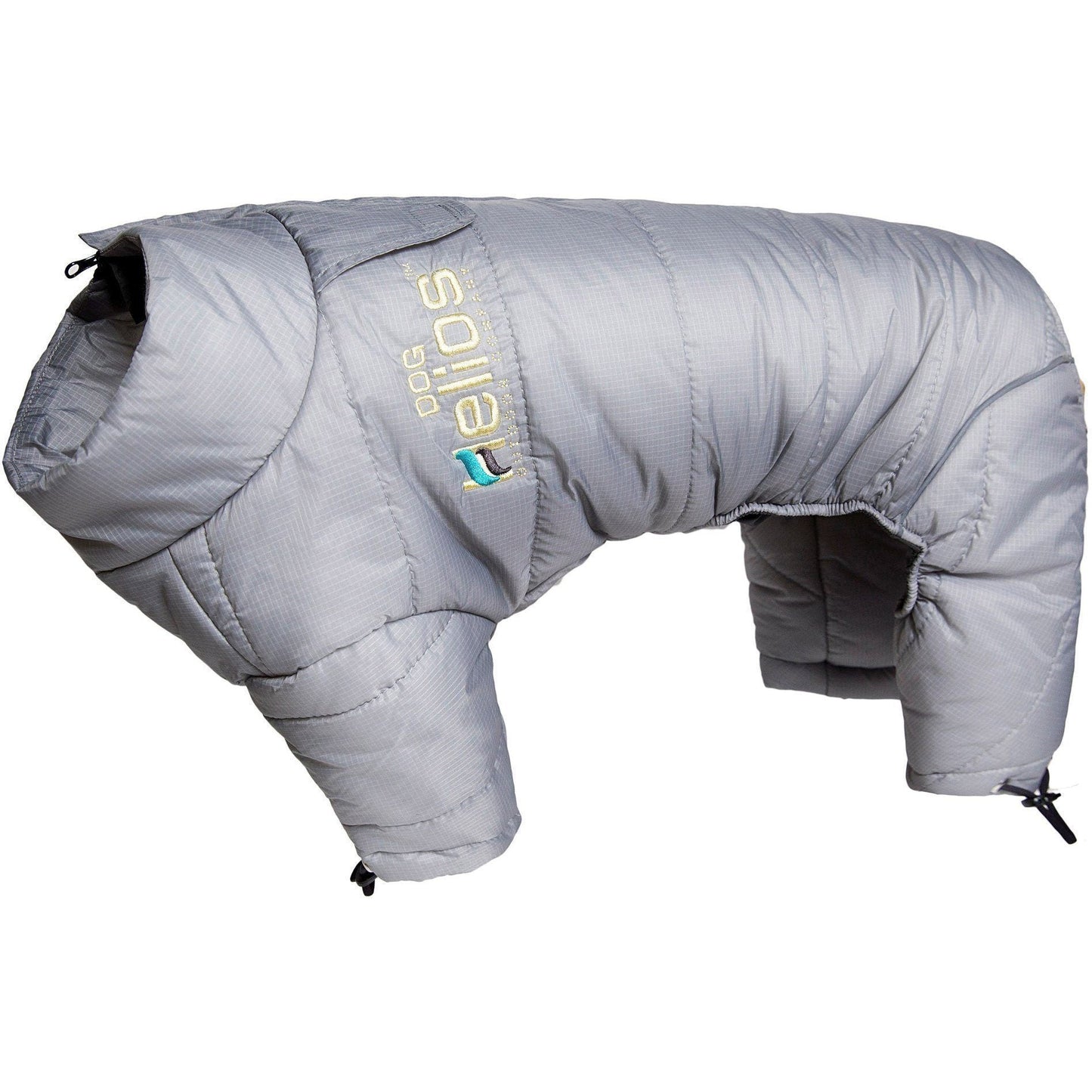 Gray dog coat on a white background