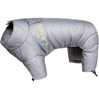 Gray dog coat on a white background