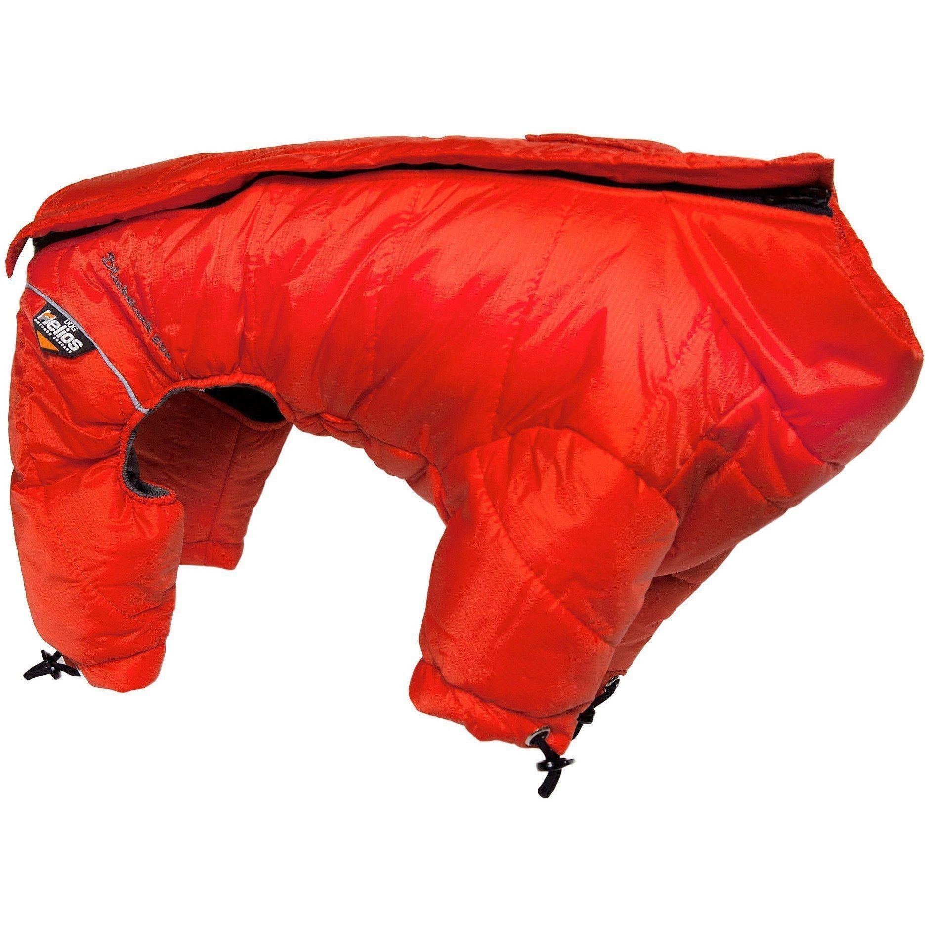 Red dog coat on a white background