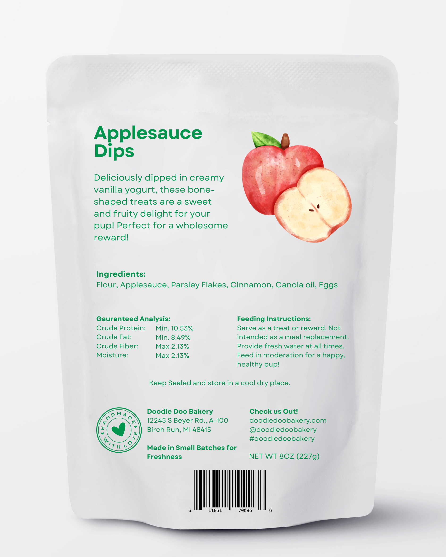 Homemade Dog Treats - 🍏 Applesauce Dips