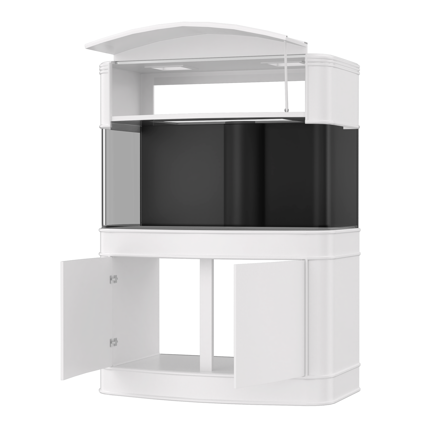 MONSTER TANK! 380 Gallon Seamless Glass Bowfront Reef-Ready Aquarium