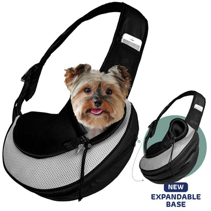 Expandable Sling Pet Carrier for Small Dogs & Cats