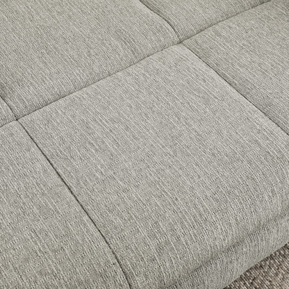 Close-up of gray textured fabric with a pattern