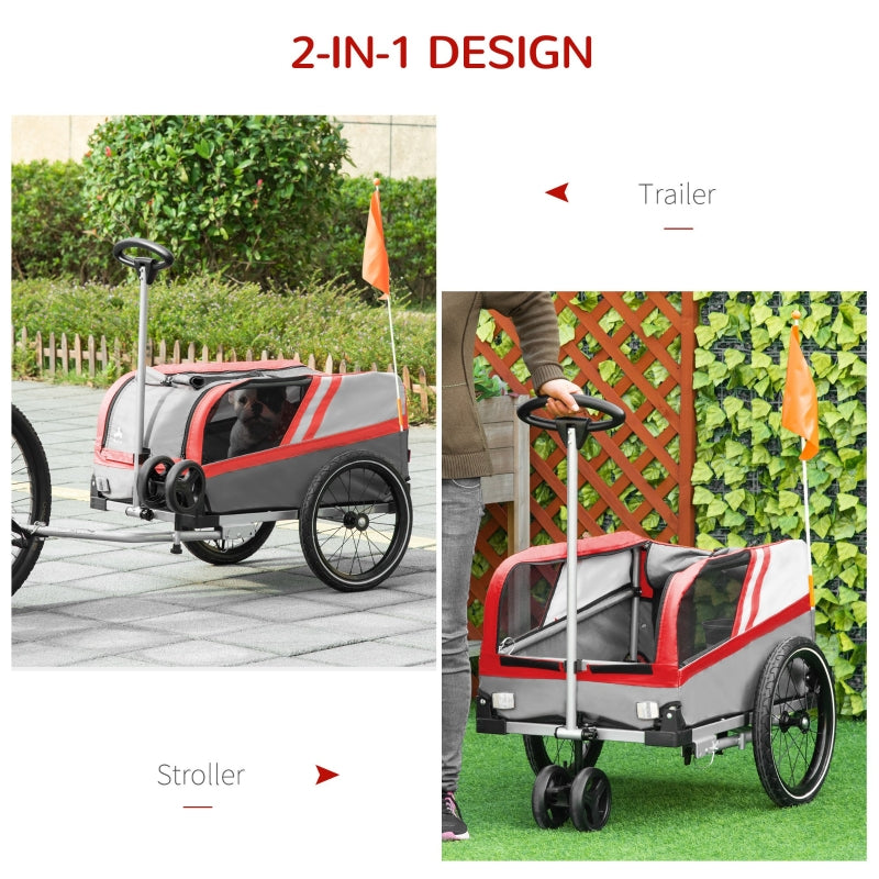 Pet Bike Trailer 2-in-1 Travel Stroller - Image 4
