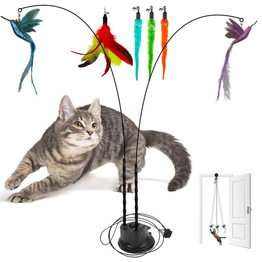 Your fur baby will be mesmerized with this Interactive Cat Toy Set that will entertain for hours.
