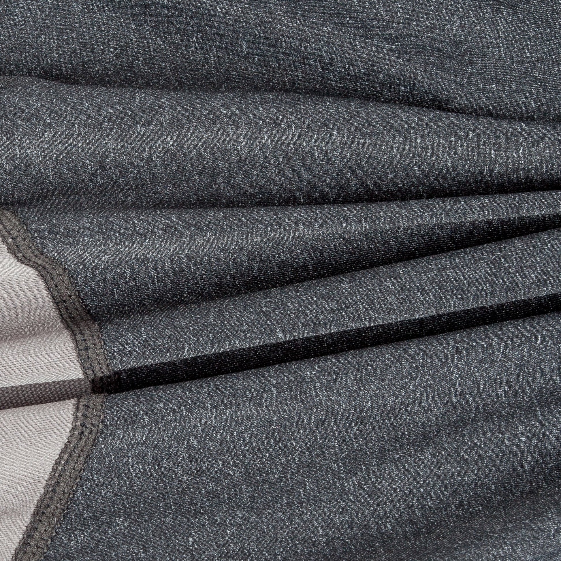 Close-up of gray fabric with a textured surface