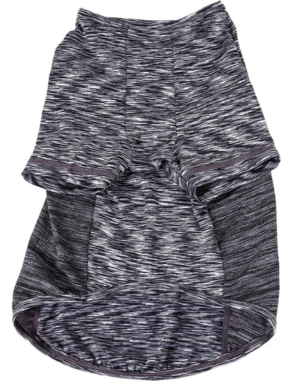 Black and gray marbled dog dress on a white background