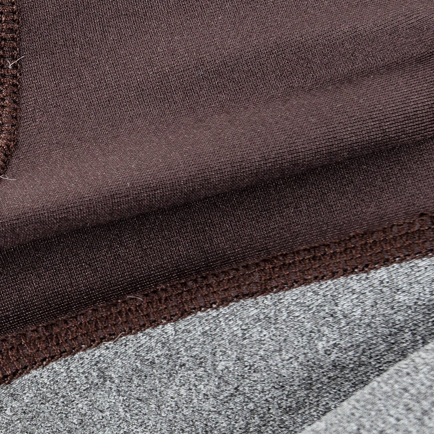 Close-up of brown fabric with a textured pattern