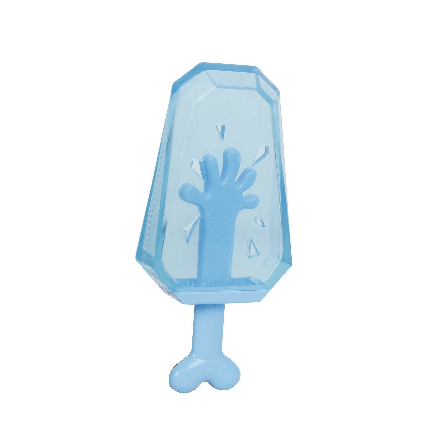 Blue ice cream-shaped mold on a white background