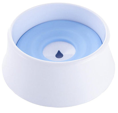 White container with blue interior and a droplet symbol on a white background