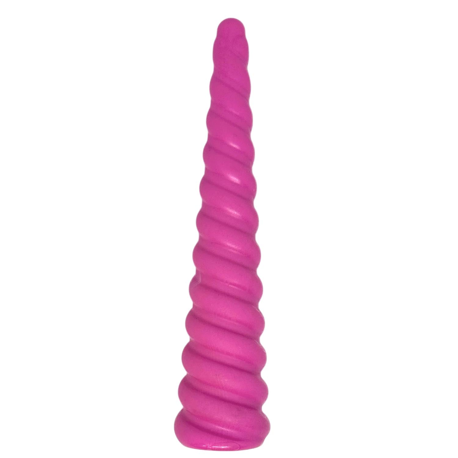 Pink spiral toy on a white background
