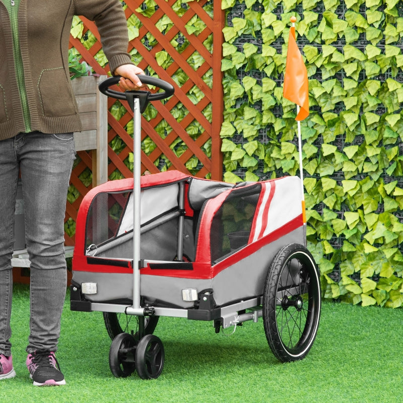 Pet Bike Trailer 2-in-1 Travel Stroller - Image 11