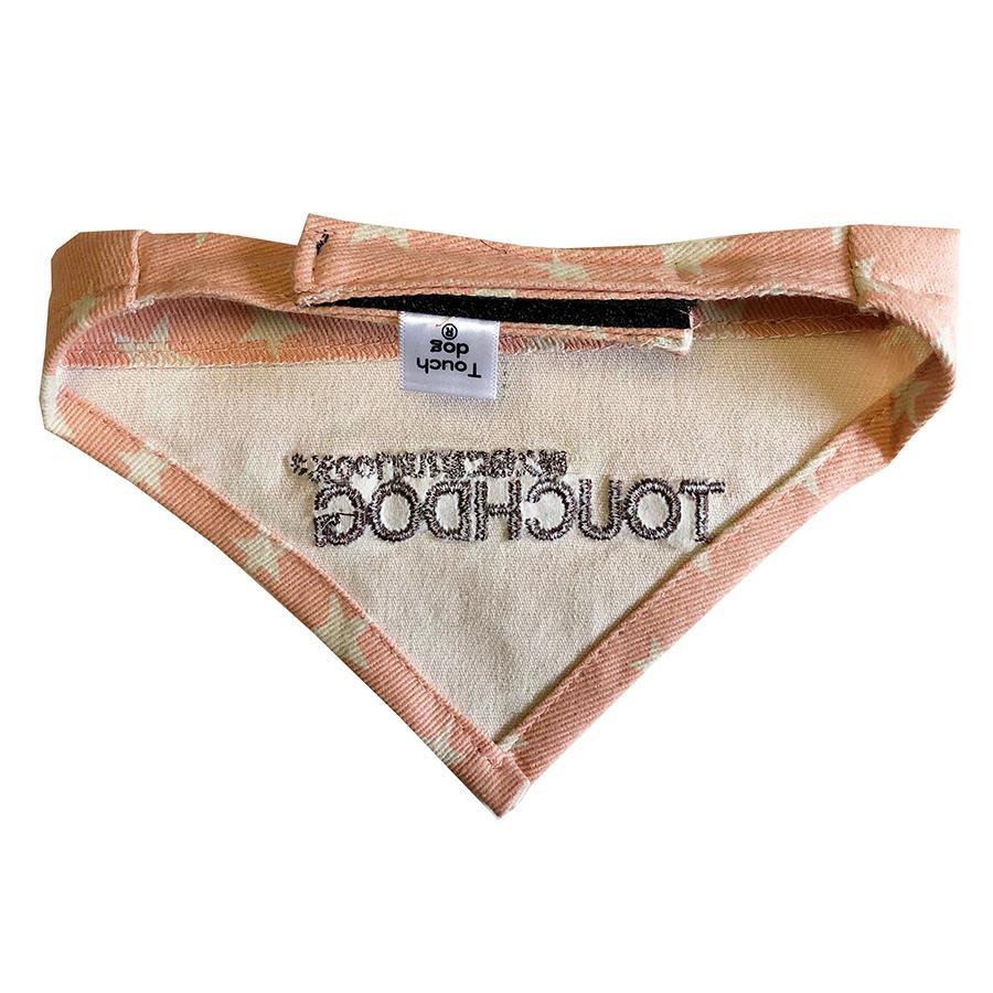 Fabric product with 'TOUCHDOG' branding on a white background