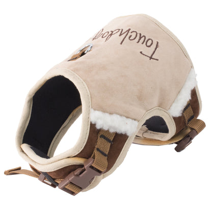 Beige and brown dog muzzle with 'TouchofDog' branding on a white background