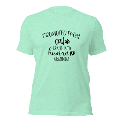 Promoted from Cat Grandma to Human Grandma T-Shirt