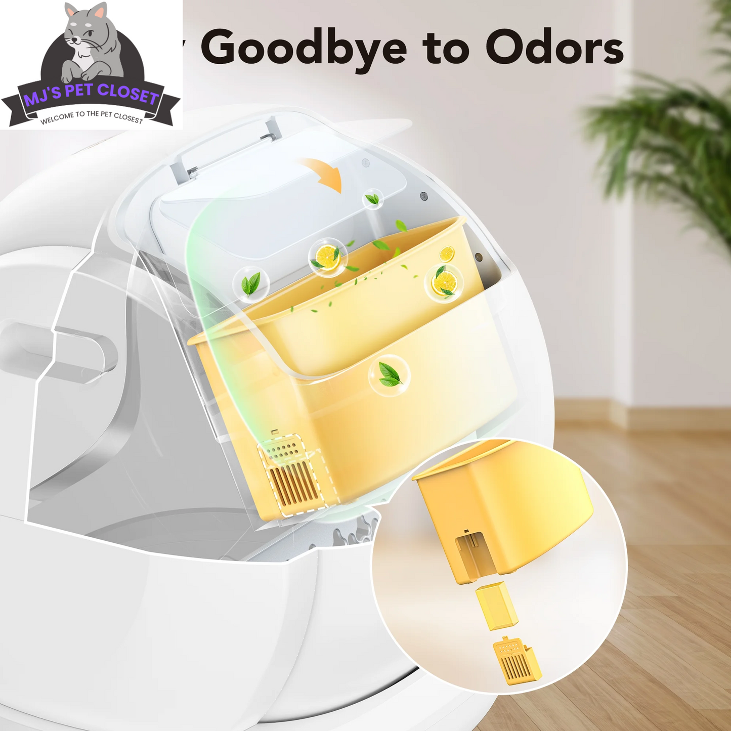  Smart Self-Cleaning Cat Litter Box 