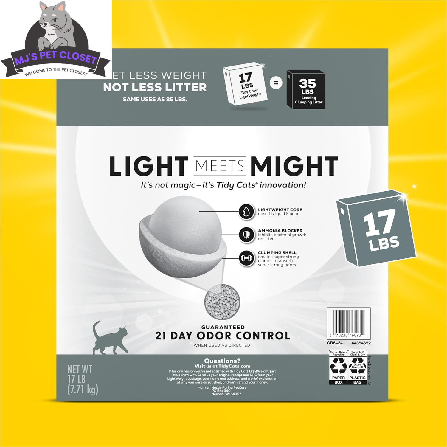  Purina Tidy Cats 4-in-1 Strength clumping cat litter