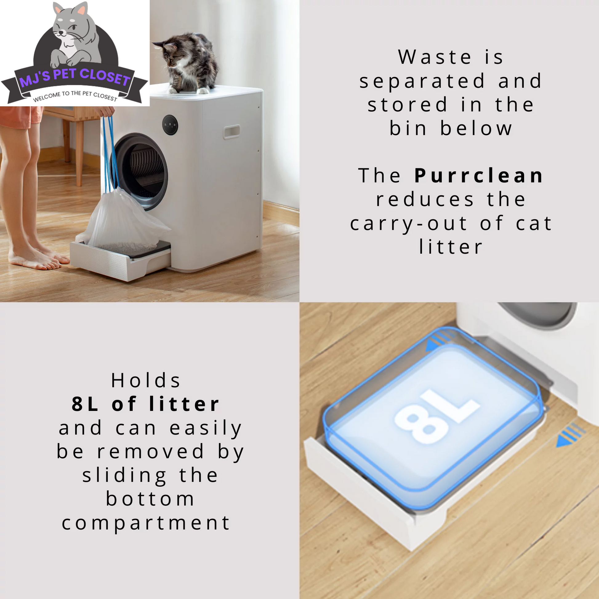  Purrclean Self-Cleaning Cat Litter Box